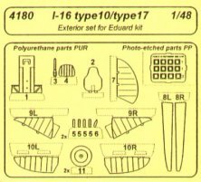 1/48 Polikarpov I-16 type 10/17 exterior