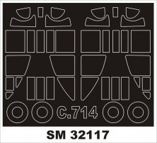 Montex Masques Caudron Cr.714C.1 1/32 Azur