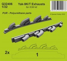 1/32 Yakovlev Yak-9T exhausts