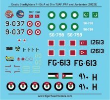 1/48 Exotic Starfighters Lockheed F-104 in TUAF, Paf and Jordani