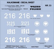 1/35 1st & 2nd Polish Army, Sov.Union 1943-45 part 1 decal