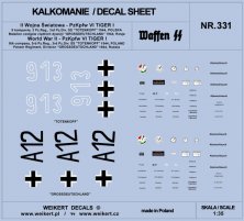 1/35 PzKpfw VI TIGER Divis.SS Totenkopf, 1944 Part 1 decal
