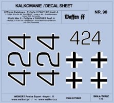 1/16 PzKpfw. V PANTHER Ausf. A No. 424 E.Barkmann decal