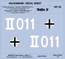 1/16 PzKpfw. V PANTHER Ausf. A No. II011 Unt.Ren decal