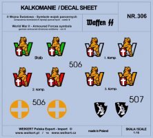 1/16 German Armoured Forces symbols part 6 decal