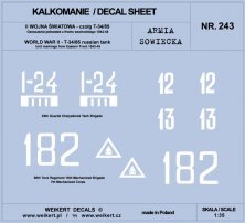 1/35 Soviet Army T-34/85 East.Front, 1943-45 Part 2 decal