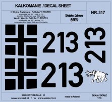 1/16 TIGER I Otto Carius 213 Schw. Febr. 1944 decal