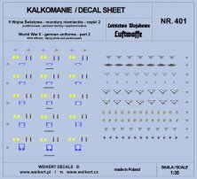 1/35 German Uniforms WWII Luftwaffe, part 2 decal