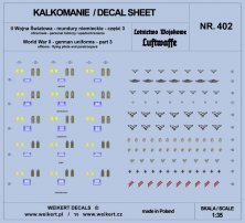 1/35 German Uniforms WWII Luftwaffe, part 3 decal