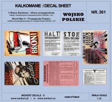 1/35 Propaganda Posters WWII Poland 1939-45 Part 1 decal