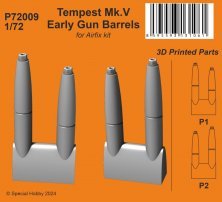 1/72 Tempest Mk.V Early Gun Barrels for Airfix