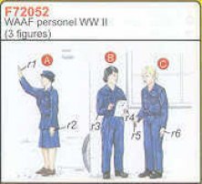 CMK 1/72 3 Personnels WAAF WWII Figurines