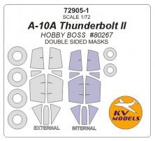 1/72 Fairchild A-10A Thunderbolt II Double-sided and wheels mask