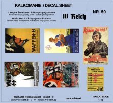 1/35 Propaganda Posters WWII German maps, leaflets decal