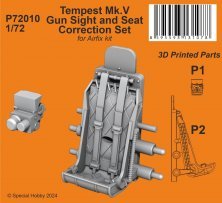 1/72 Tempest Mk.V Gun Sight & Seat Correction Set