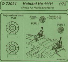 1/72 Heinkel He-111H main wheels