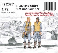 1/72 Ju-87D/G Stuka Pilot & Gunner