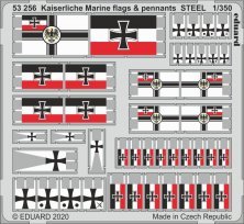 SET 1/350 Kaiserlische Marine flags & pennants STEEL