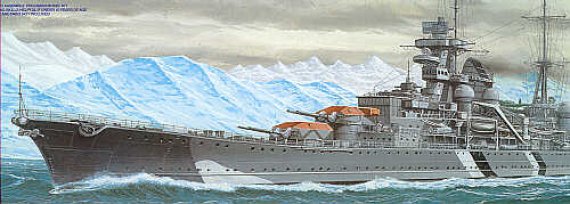 Tamiya Prinz Eugen Heavy Cruiser Model Kit 1/700