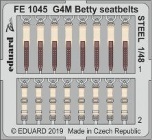 1/48 G4M Betty seatbelts STEEL colour photoetched set
