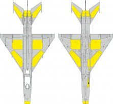 Maske 1/48 Oberfl�chenpaneele MiG-21F f�r Eduard