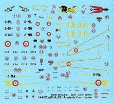 1/144 Dassault Alpha Jet 8-MA , 8-ML, 8-MH, 8-NN