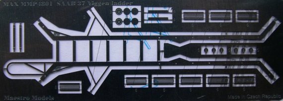 1/48 SAAB 37 boarding ladder (1-seater)  PE set