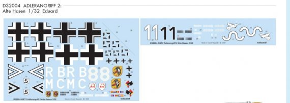 1/32 Decals ADLERANGRIFF: Alte Hasen