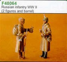 1/48 Soviet Infantry WWII x 2