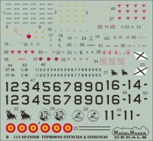 1/48 Spanish Typhoons stencils and insignias