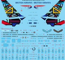 1/144 British Airways Martha Masanabo Boeing 757-236 decals