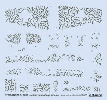 1/72 Decal Bf 109G tropical camouflages scheme for Eduard