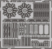 Eduard B-25J solid nose exterior