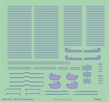 Decals 1/72 Fokker D.VII rib tapes blue