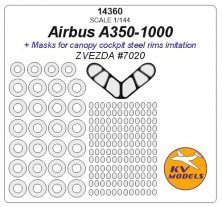 1/144 Airbus A350-1000 wheels masks