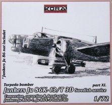 1/72 Ju 86K-13/T3D Swedish  Conv.set (Part XI.)