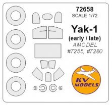 1/72 Yakovlev Yak-1 masks