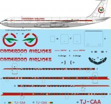 1/72 Cameroon Airlines Boeing 707-3H7C decal