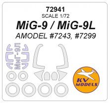 1/72 Mikoyan MiG-9 masks