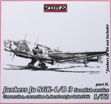 1/72 Ju 86K-1/B3 Swedish  Conv.set (Part II.)