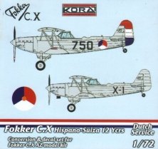 1/72 Fokker C.X HS Engine Conv.Set (Dutch service)