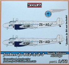 1/72 Ju 86Z-3/Z-7 South African Airways  Conv.Set