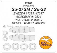 1/72 Sukhoi Su-27SM and Su-33 masks