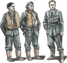 1/72 Barracuda Crew Members Standing