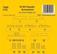 1/72 Ki-84 Hayate Armament set