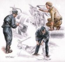 CMK M�caniciens Allemands WWII 1/72 - 3 Figurines