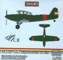 1/72 Fokker C.X HS Engine Conv.Set (Spanish Rep.)