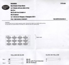1/48 Mask Mk.82 Bombs Stripes one yellow stripe