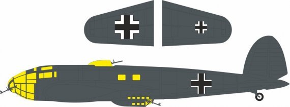 Eduard Masque 1/32 He 111P-1 Insignes Nationaux Revell