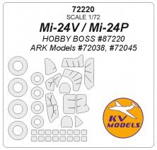 1/72 Mil Mi-24V / Mi-24P paint masks